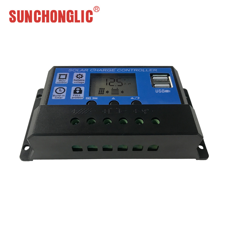 12V / 24V PWM Solar Charger Controllers 5V / 2A USB Output