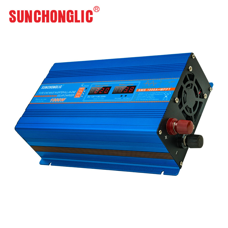 1000W Pure Sine Wave Inverter with 30A MPPT Solar Charger and High Conversion Efficiency for Reliable Power Supply