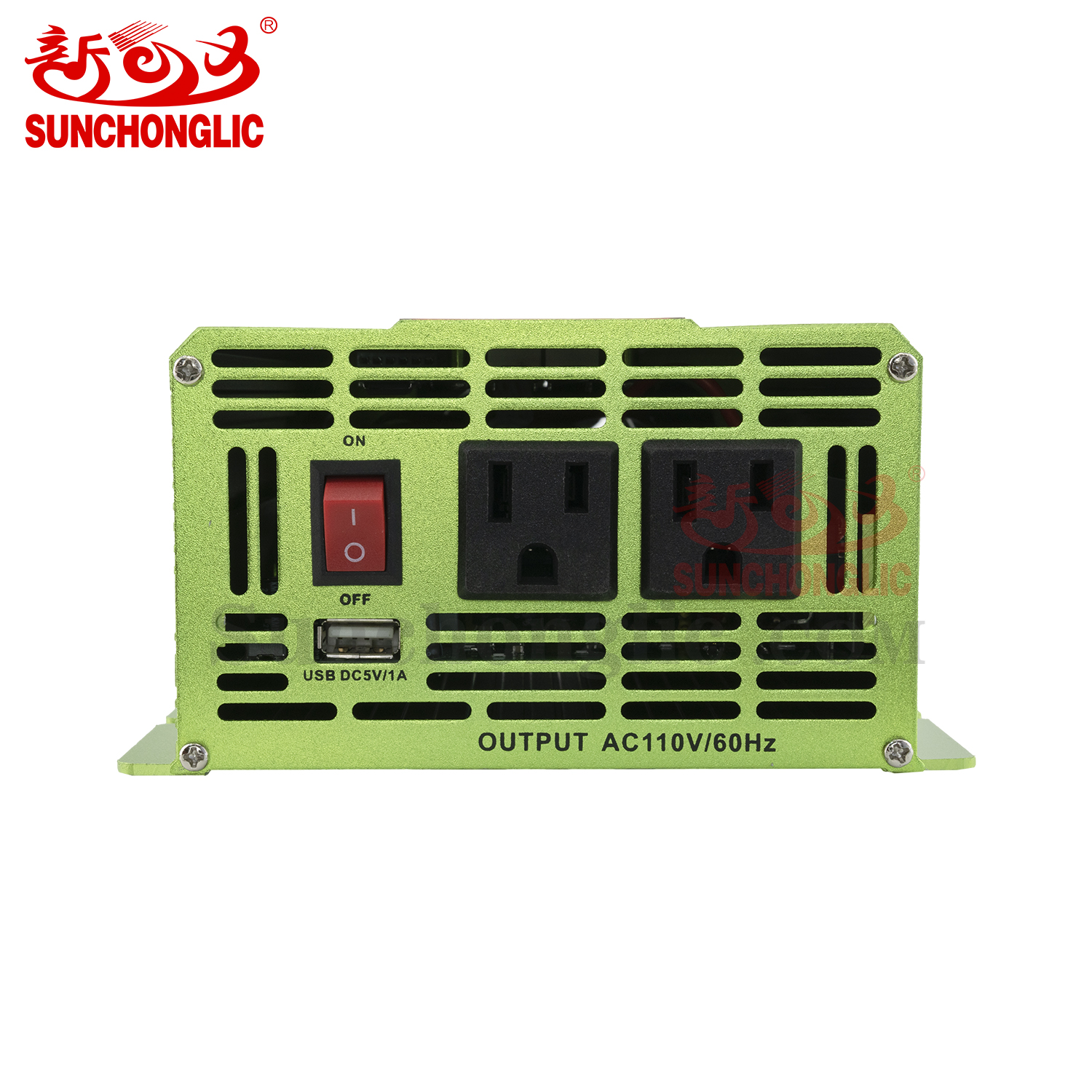 Smart Off-Grid Inverter with USB and Display , 1000W Power , Converts 12V DC to 110V AC 60Hz Modified Sine Wave
