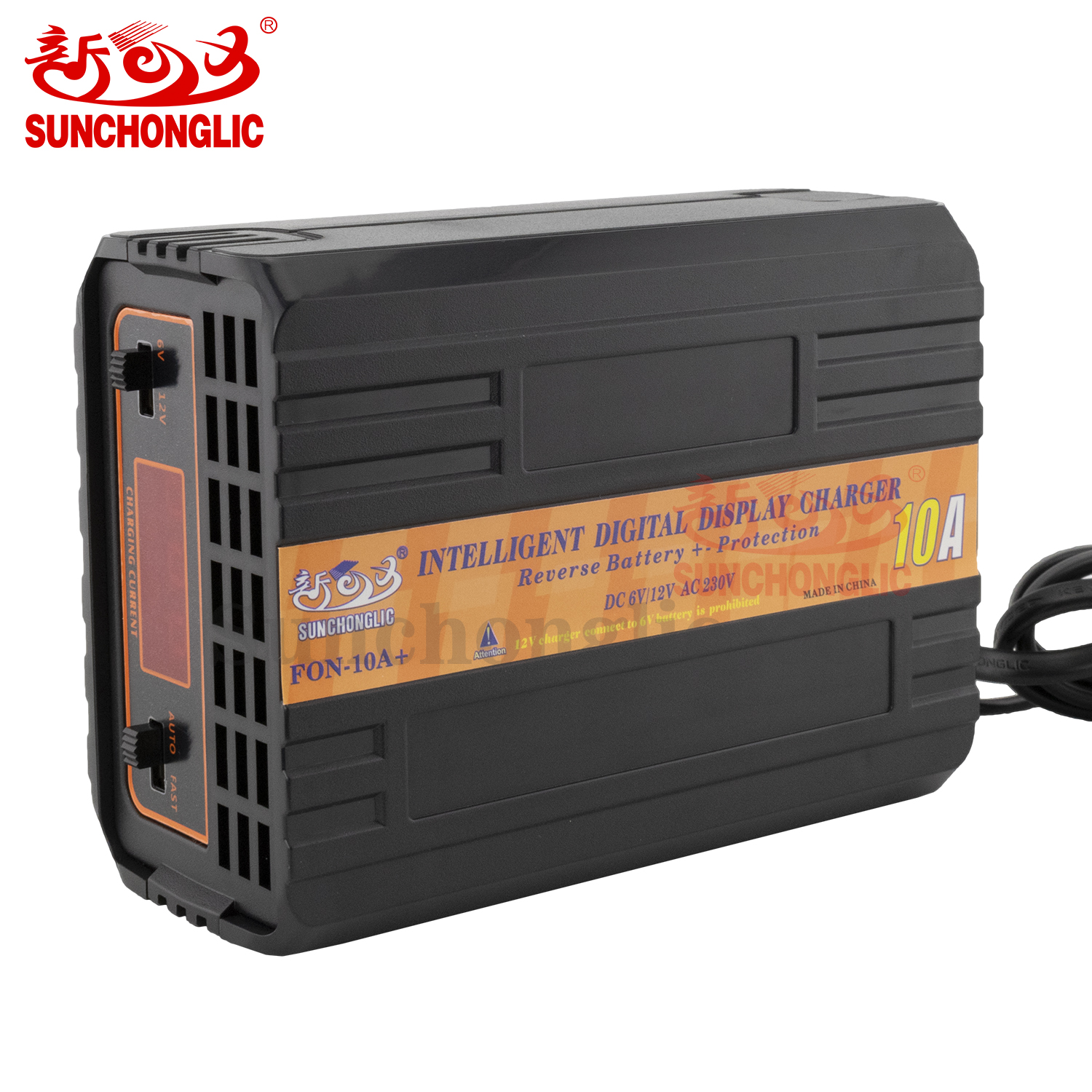 FON Three - Stage PWM Lead - Acid Car Battery Charger with 150 - 250V AC Input