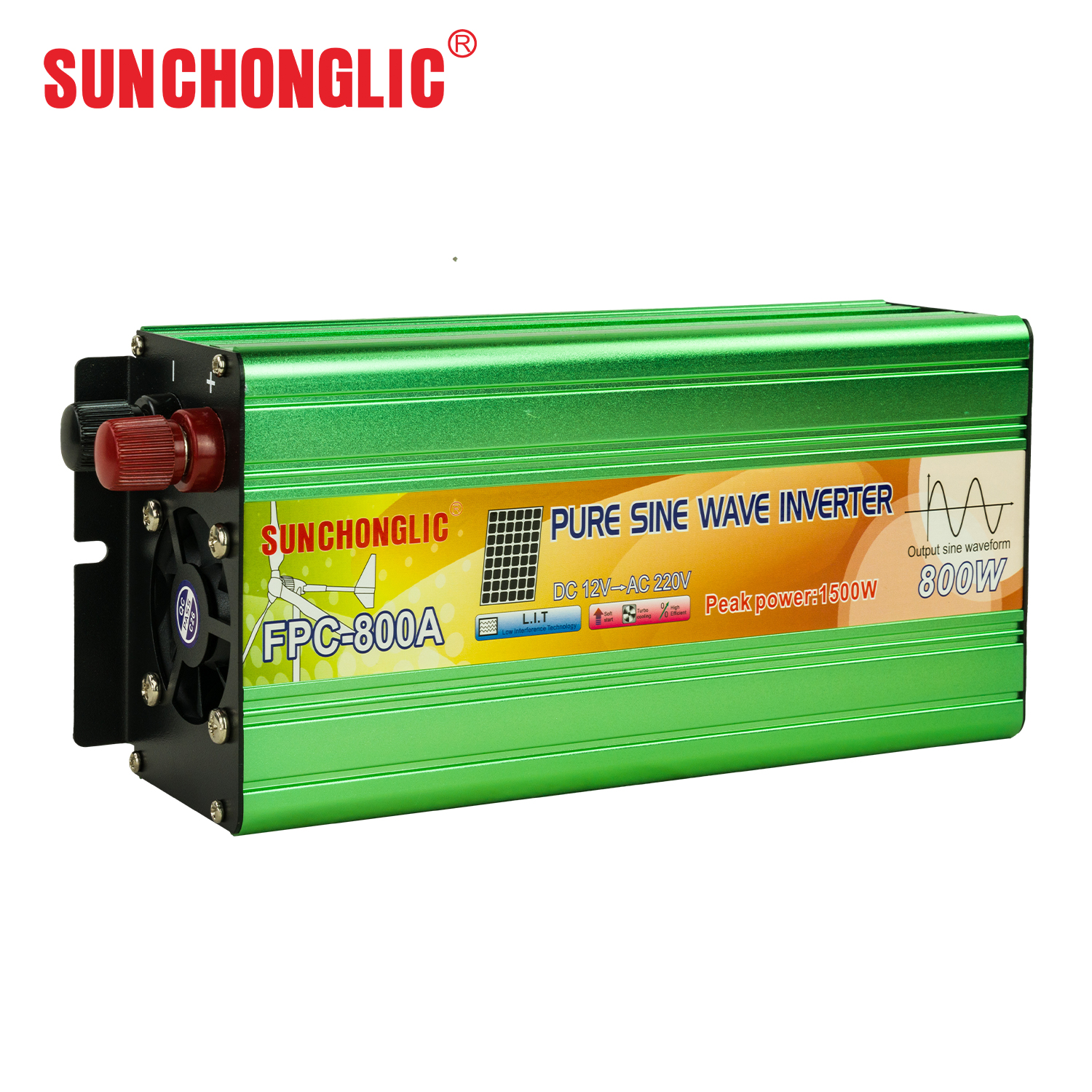 FPC 800W Energy - Efficient Pure Sine Wave Inverter with 50Hz Output for Converting 12V DC to 220V AC