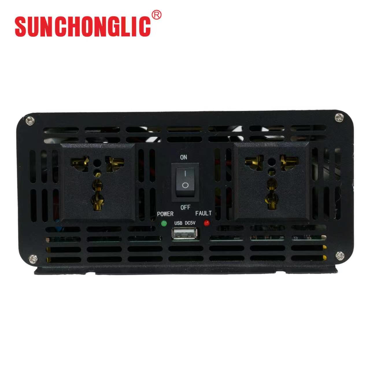 FPC-D 1000W Pure Sine Wave Inverter, Converts 12V DC to 220V AC, Features an Oversized Display