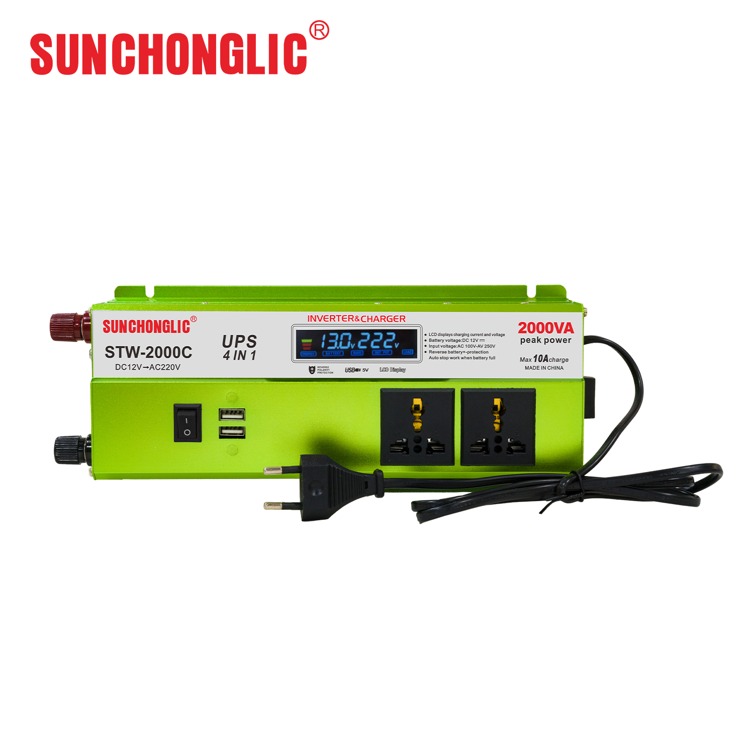 New Arrival STW-2000C 4 In 1 UPS Inverter With Built-in Battery Charger Launched By Sunchonglic New Arrival STW-2000C 4 In 1 UPS Inverter With Built-in Battery Charger Launched By Sunchonglic
