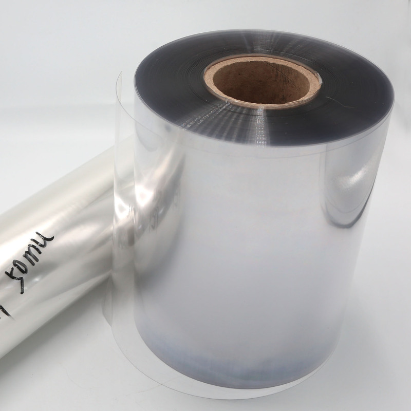 Película de APET transparente con aceite de silicona incorporado