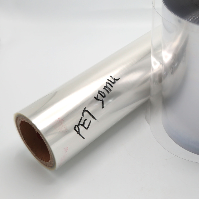 Película de APET transparente con aceite de silicona incorporado