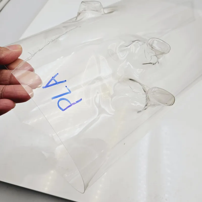 Gennemsigtig PLA-arkrulle til Pharma Blister