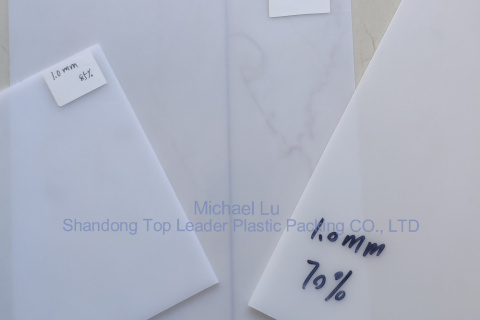 Diffuseur en feuille PC givré de 1 mm, plaque de diffusion de la lumière