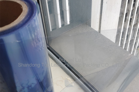 Hojas y rollos súper transparentes de PETG azul