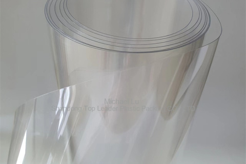 Transparente PET-Folie aus Post-Consumer-Recyclingmaterial