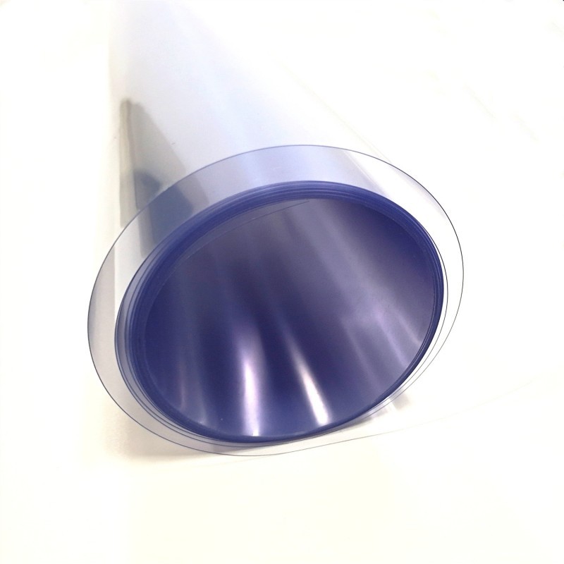 300 mikronov modrega prozornega prozornega trdega pvc