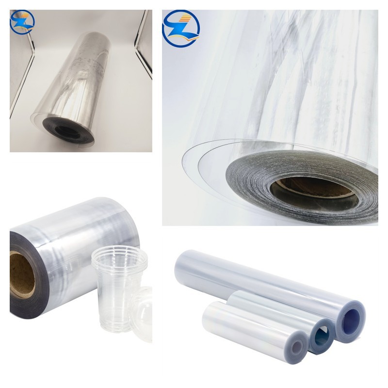 Película de APET transparente con aceite de silicona incorporado