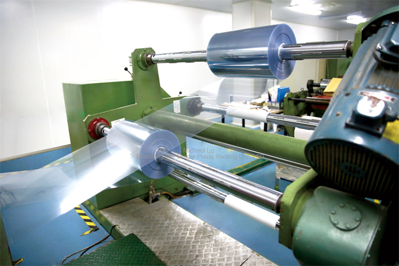 Tấm cứng dược phẩm PVC một lớp màu xanh nhạt trong suốt