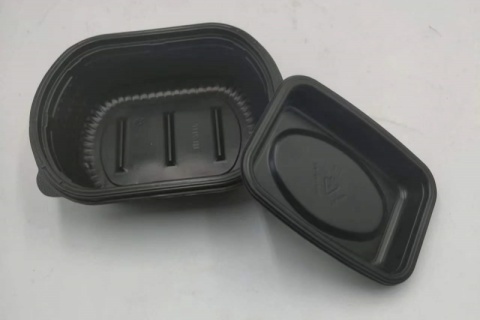 Bekas makanan plastik PP pakai buang, dulang kotak bawa pulang