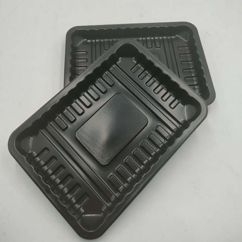 Plateau d'aliments surgelés d'emballage de viande en plastique PP