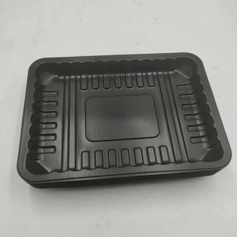 Plateau d'aliments surgelés d'emballage de viande en plastique PP