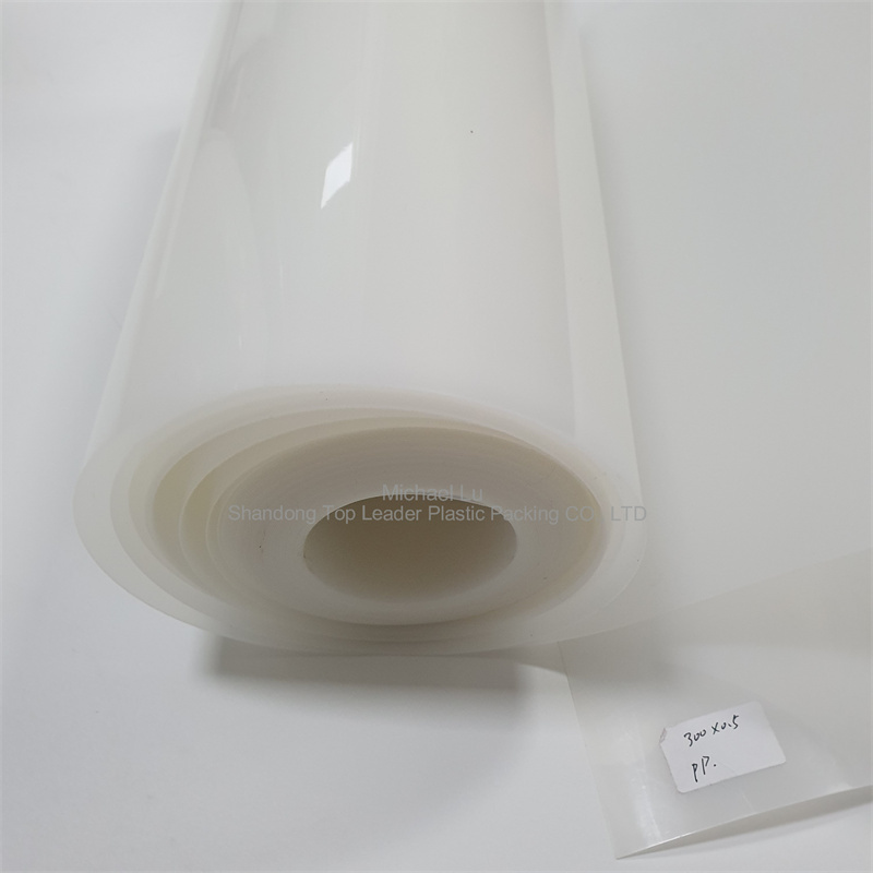 0,5 mm weiße, hochtemperaturbeständige Polypropylenplatte