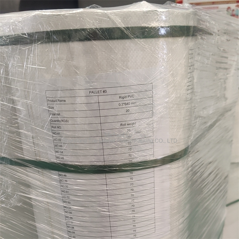 Film PVC transparent de 0,2 mm pour emballage blister pharmaceutique