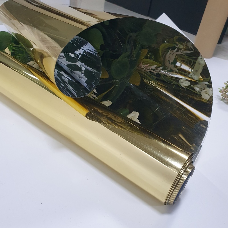 Blíster de PET dorado brillante, película aluminizada de PET