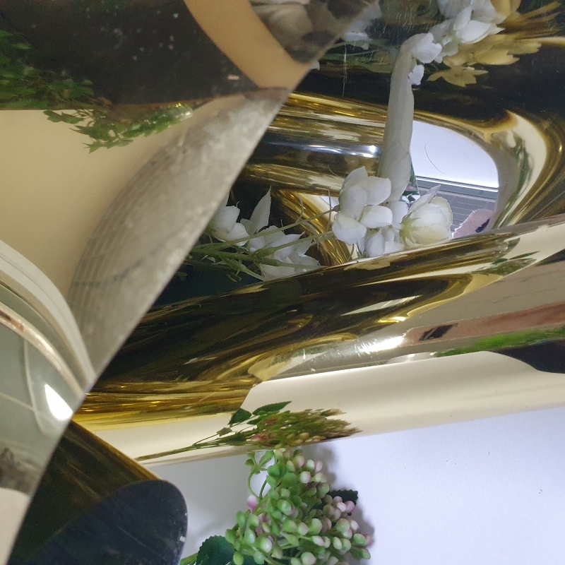 Blíster de PET dorado brillante, película aluminizada de PET