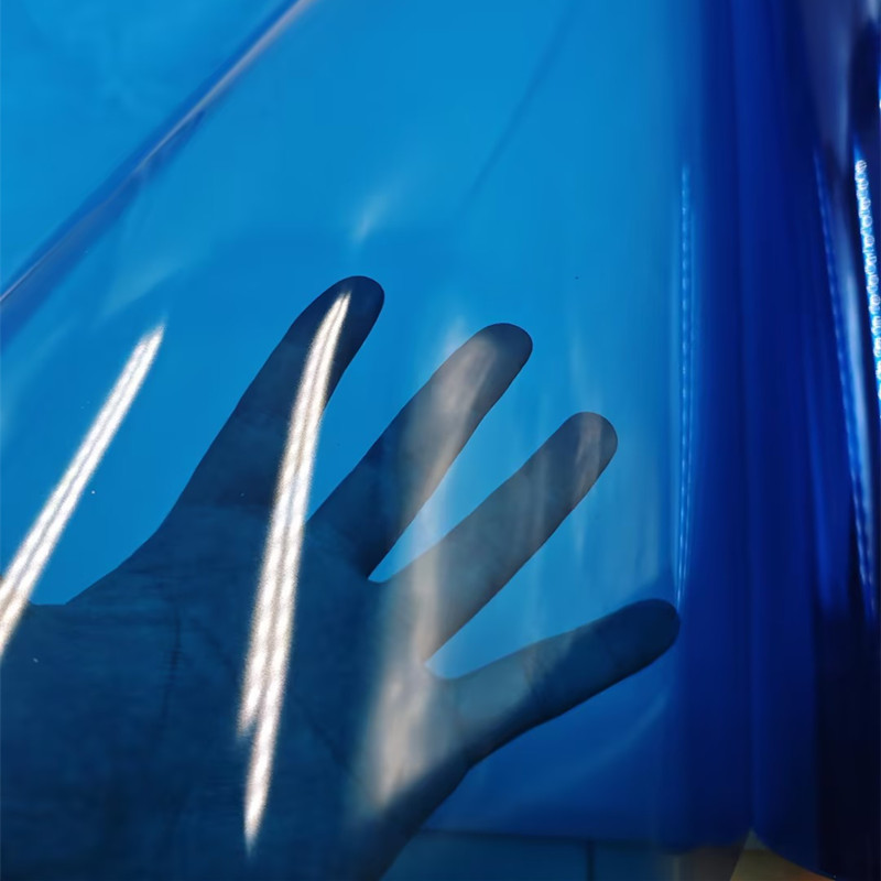 Blue Transparent PVC Film