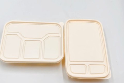 Bandejas de comida para llevar desechables de almidón de maíz biodegradable