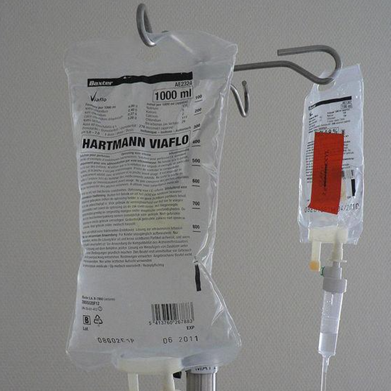 PVC infuzijska vrečka za zdravila za enkratno uporabo