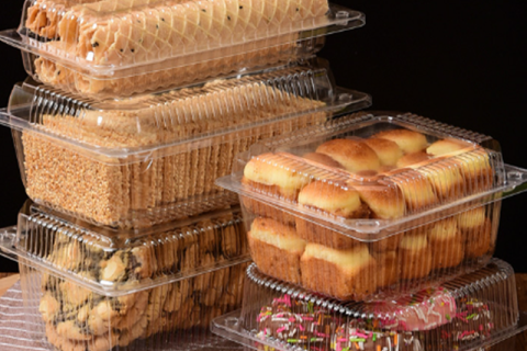 Plateau d'emballage en plastique jetable PET