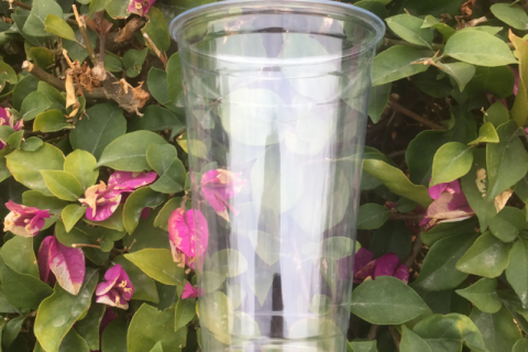 Copos para bebidas frias de ácido polilático PLA