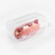 ClamShell Dessertcakes Scharnierende PET-plastic voedselcontainer