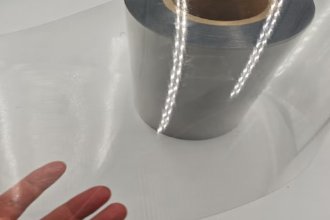 Aplicação de rolo de folha de plástico de PVC transparente