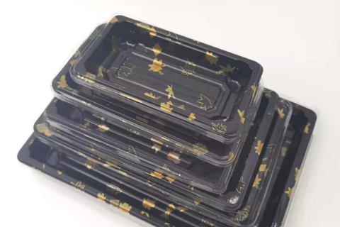 Recipient din plastic pentru alimente PS Cake Sushi Tavi de ciocolata