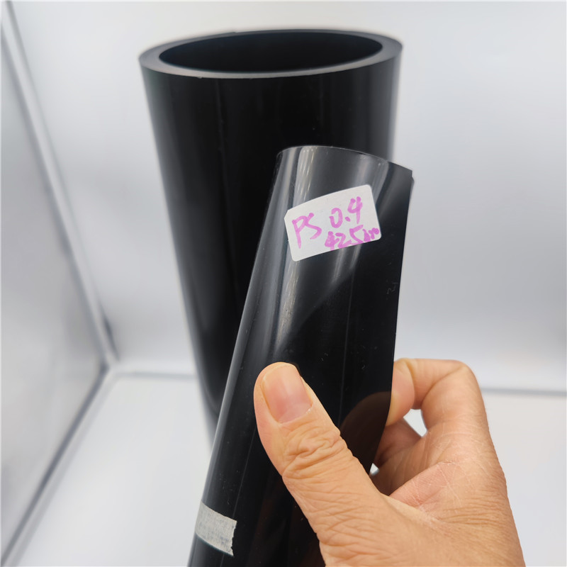 0.2-2mm Black ESD Anti-static HIPS Plastic sheet PS film roll for Electronic Packaging