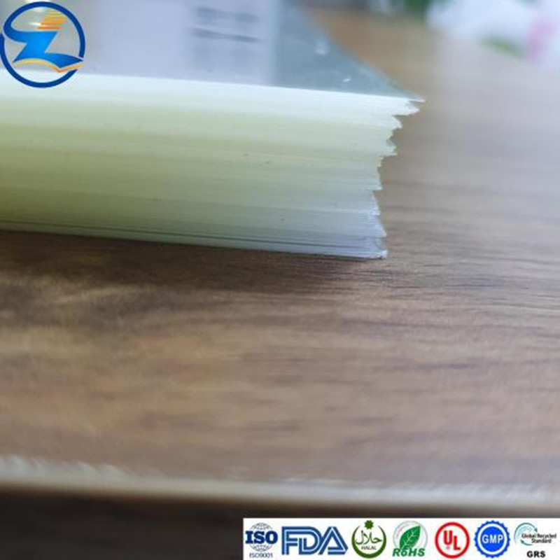 Visoko prosojen embalažni material PET Sheet z enojno ali dvojno pasto