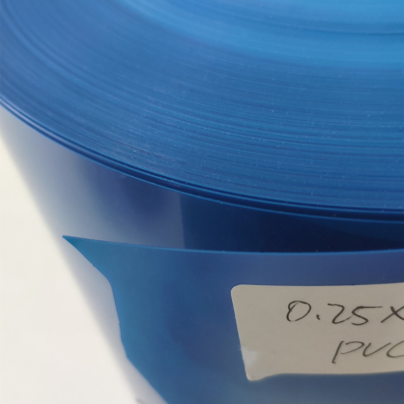 Film PVC transparent bleu de 0,25 mm