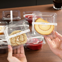 Hộp nhựa BOPS Sushi dùng một lần màu đen đựng đồ ăn nhẹ hải sản