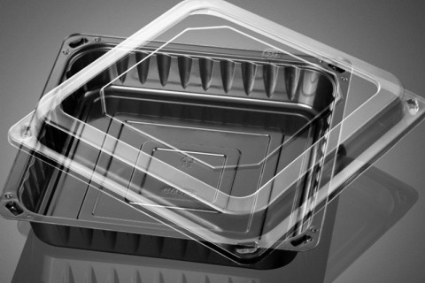 Caja BOPS de plástico desechable