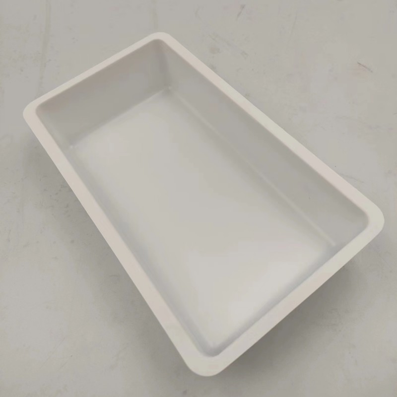 Plateau/boîte en plastique PS blanc à usage médical