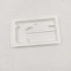 White PS plastic tray/box for medical