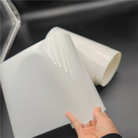 Rouleau de matériau en vinyle plastique PVC transparent, feuille rigide en PVC transparent dur pour l'aspiration