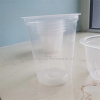 Bol en PP blanc, récipient en PP noir, gobelet en polypropylène transparent