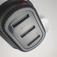 Bol en PP blanc, récipient en PP noir, gobelet en polypropylène transparent