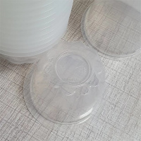 Bol en PP blanc, récipient en PP noir, gobelet en polypropylène transparent