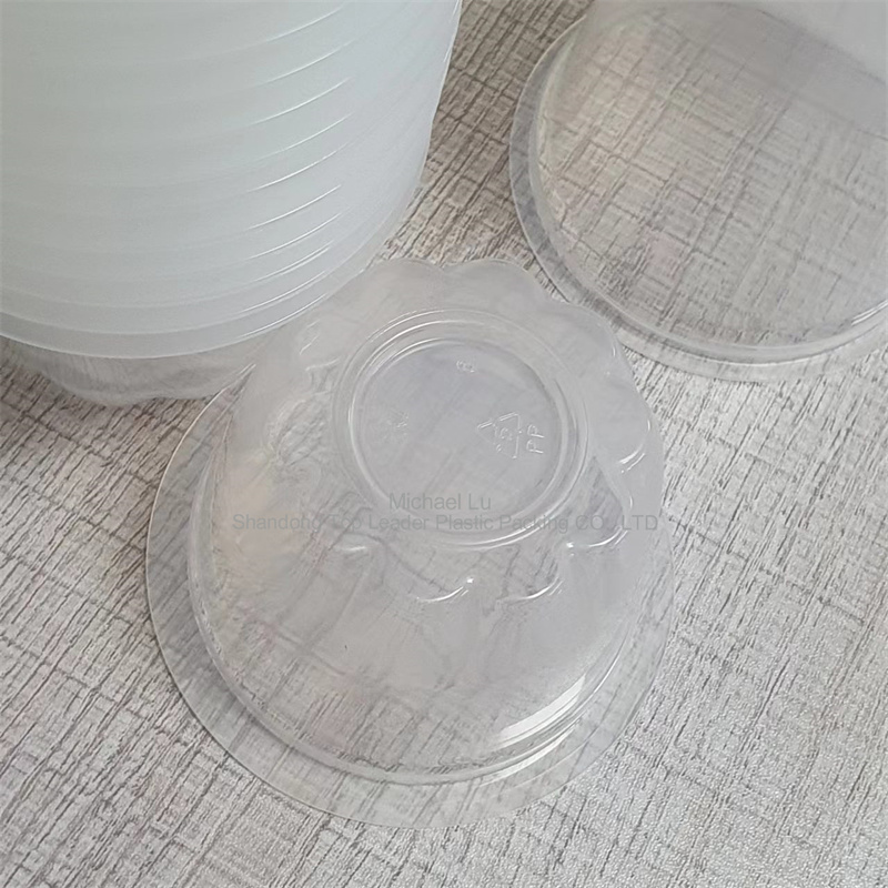 Bol en PP blanc, récipient en PP noir, gobelet en polypropylène transparent