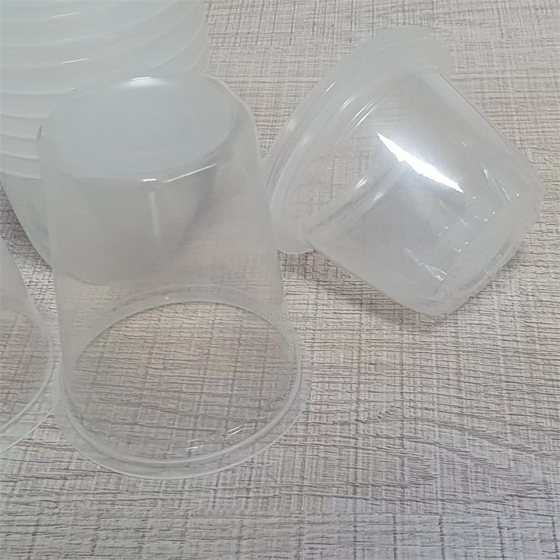 Bol en PP blanc, récipient en PP noir, gobelet en polypropylène transparent