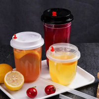 Tasses en plastique jetables pour animaux de compagnie à impression personnalisée