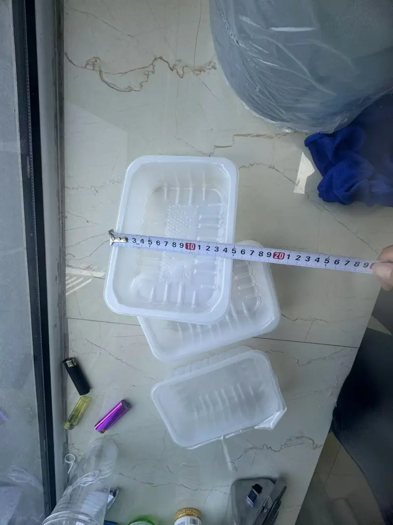 Plastična embalaža za enkratno uporabo PP pladenj za sadje za hrano