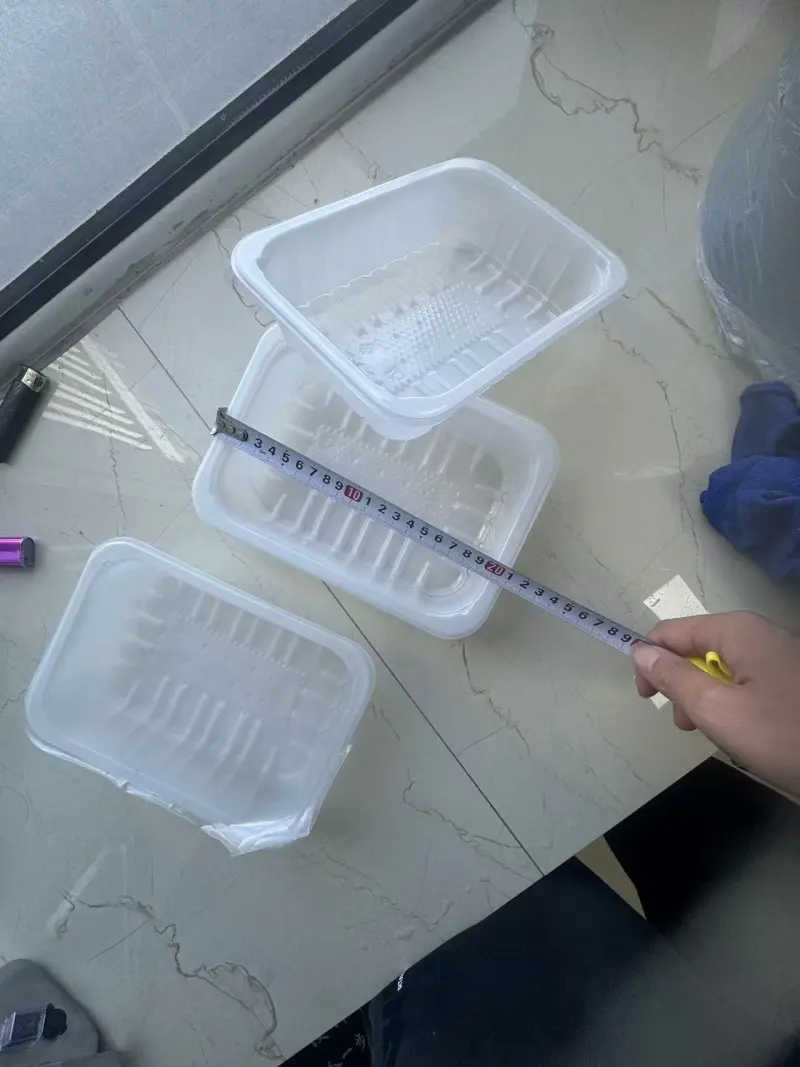 Plastična embalaža za enkratno uporabo PP pladenj za sadje za hrano