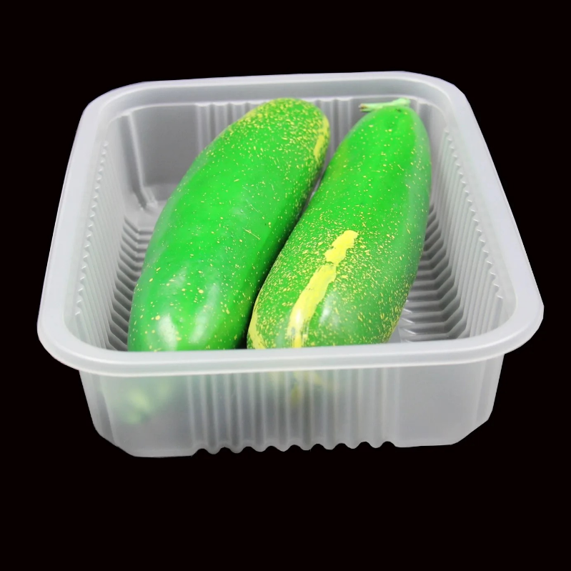 Plateau de fruits alimentaires jetables en plastique PP