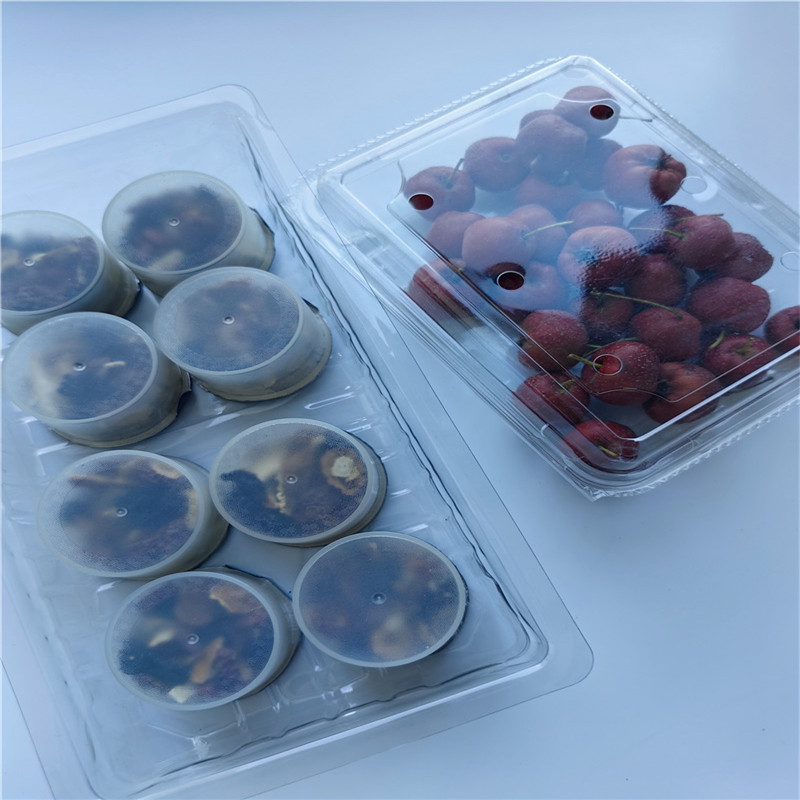 Transparenter Blister-Clamshell-Verpackungs-Lebensmittelbehälter aus PET-Kunststoff