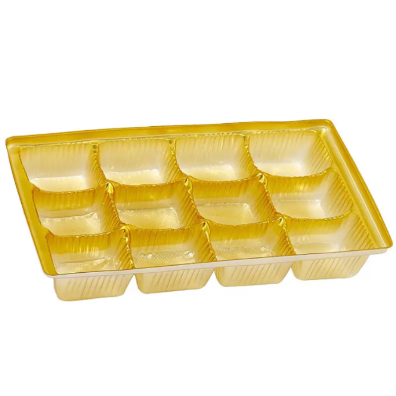 plateau intérieur alimentaire en plastique pp avec séparateurs